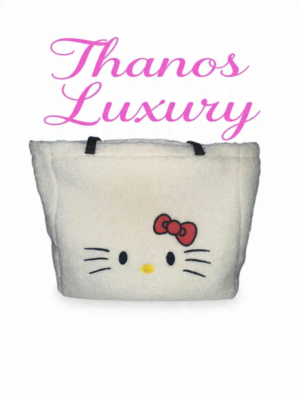 ADULT Hello Kitty Plush XL Tote Bag (bundle)& TUMBLER
